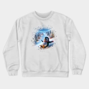 Festive Penguin Crewneck Sweatshirt